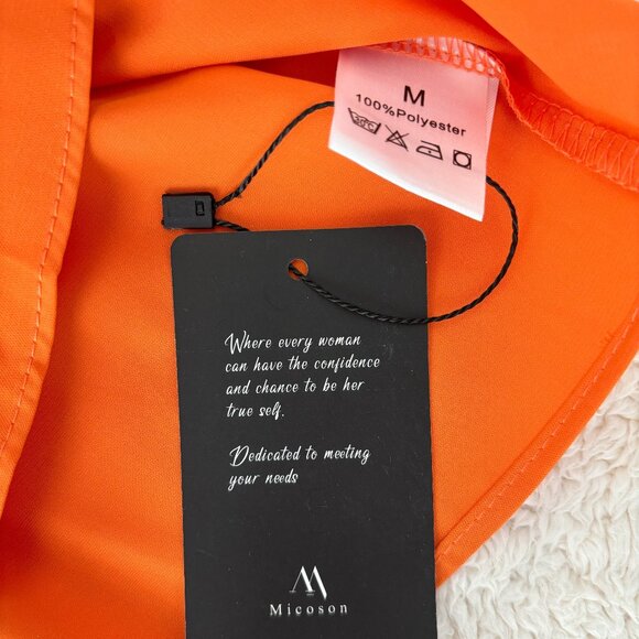 Bright Orange Smocked Top - Picture 3 of 3